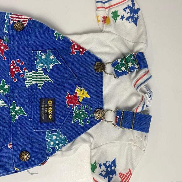 Vintage Osh Kosh Clown Overalls Made in the USA 100% cotton - Picture 3 of 7